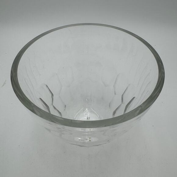Vera Wang Flowers by FTD Lead Crystal Bowl Vase 6.25" x 5.5" Honeycomb - Picture 2 of 6